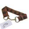 Elastic Bit Belt in Red Plaid