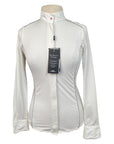 AA Platinum 'Lea' Tech Mesh Show Shirt in White