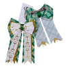 Show Bows in Green Plaid/Gold Bits - One Size