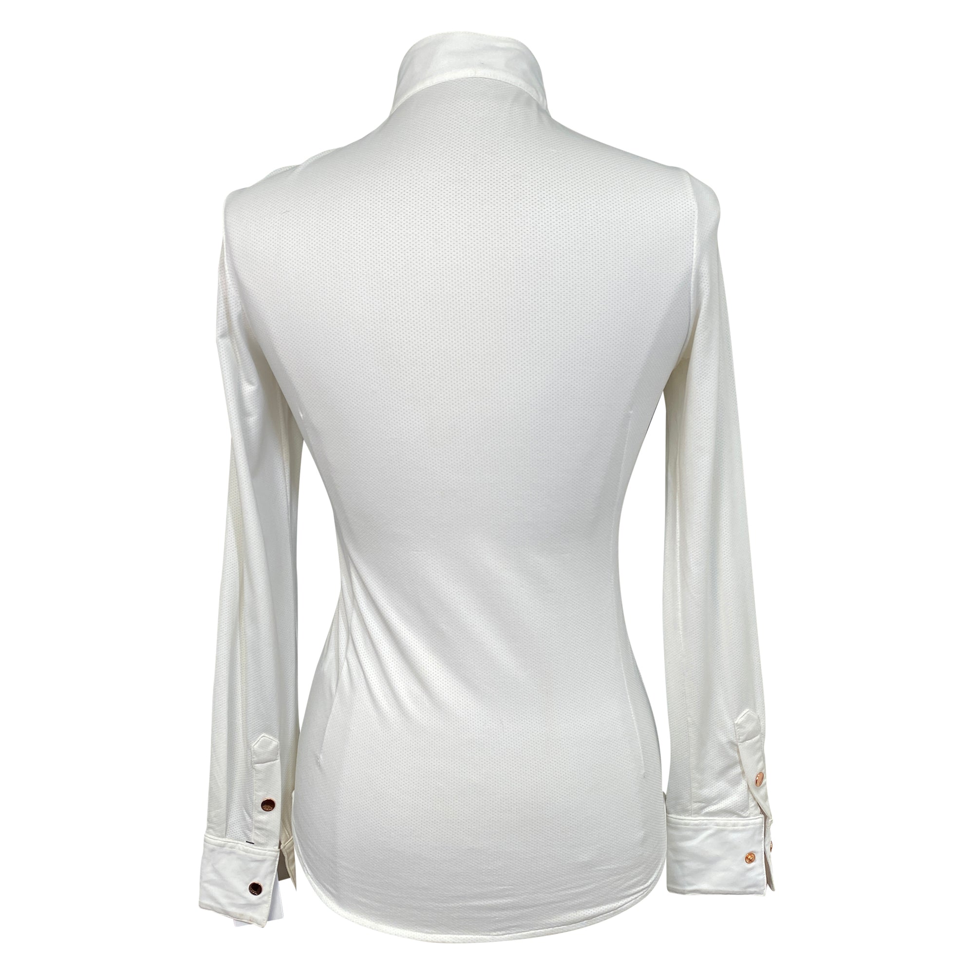 AA Platinum &#39;Lea&#39; Tech Mesh Show Shirt in White