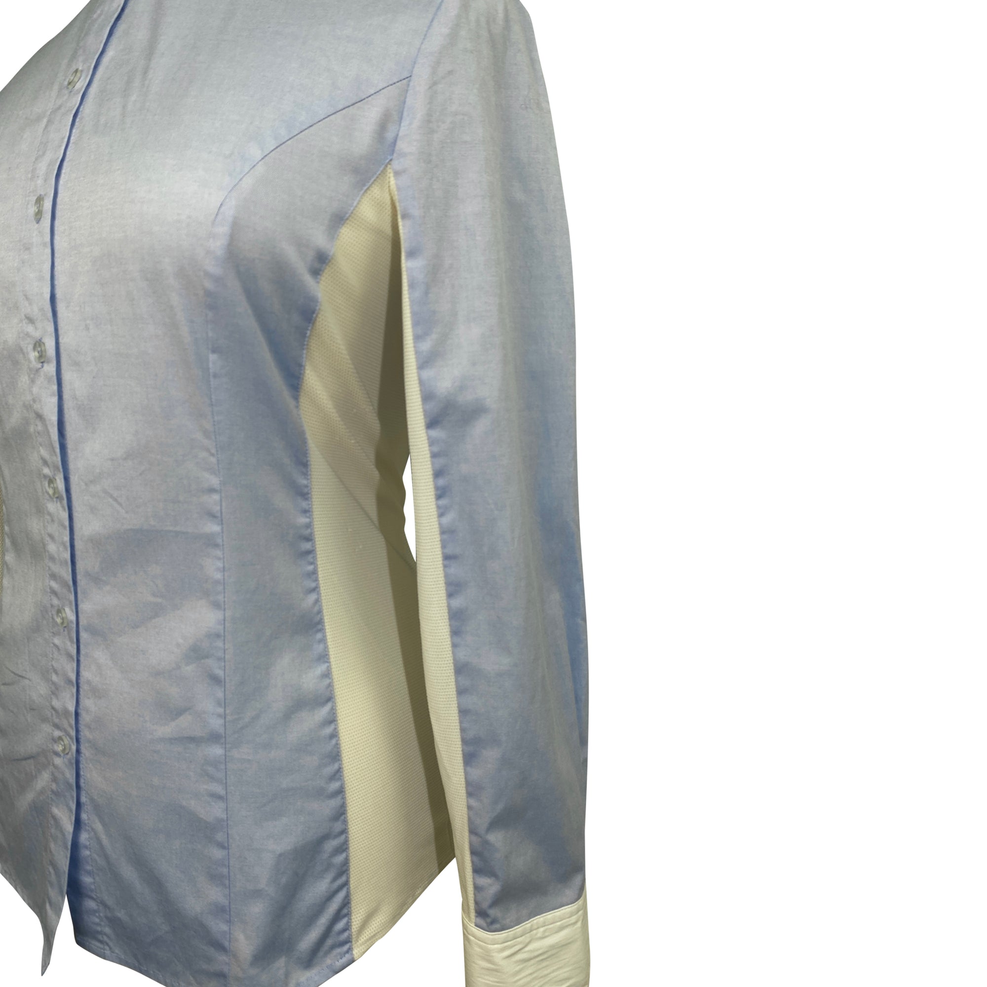 Asmar Equestrian &#39;Oxford&#39; Show Shirt in Powder Blue/White