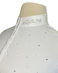 Equiline 'Guarde Blinged Out' Long Sleeve Show Shirt in White