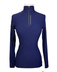Cavalleria Toscana Long Sleeve Jersey Polo in Navy