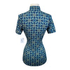 Kerrits Ice Fil Short Sleeve Shirt in Green/Blue Mosaic