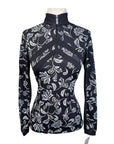 Kastel Long Sleeve Sunshirt in Black Paisley