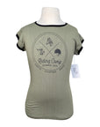 Spiced Equestrian 'Camp' Tee in Forest