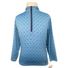 Kerrits 'Aire Ice Fil' Shirt in Blue/Navy Stirrups - Children's Small