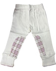 Mini Britches Baby Riding Pants in Ivory/Pink Plaid