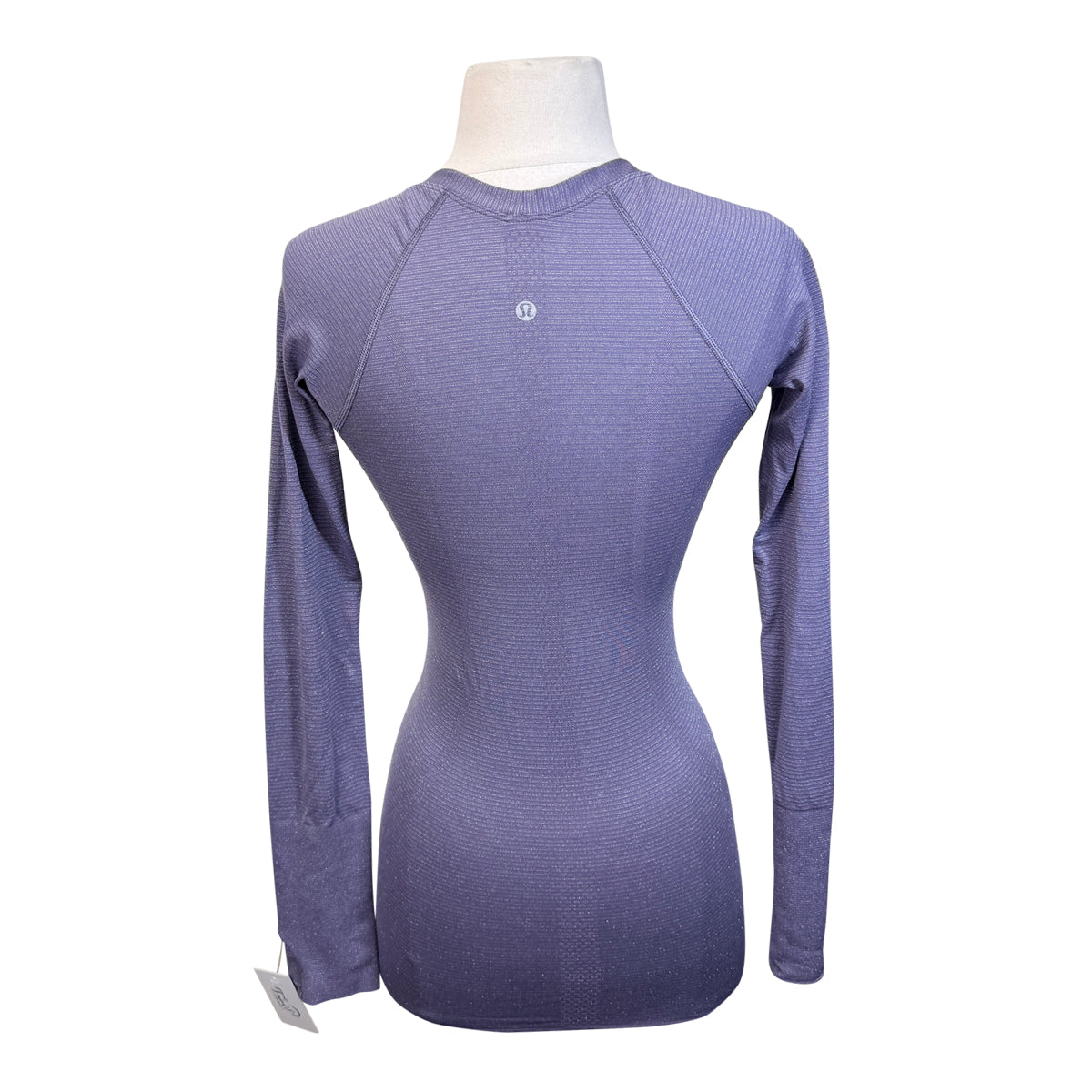 Lululemon 'Swiftly' Tech Long Sleeve 2.0 Waist Length in Purple Glitter