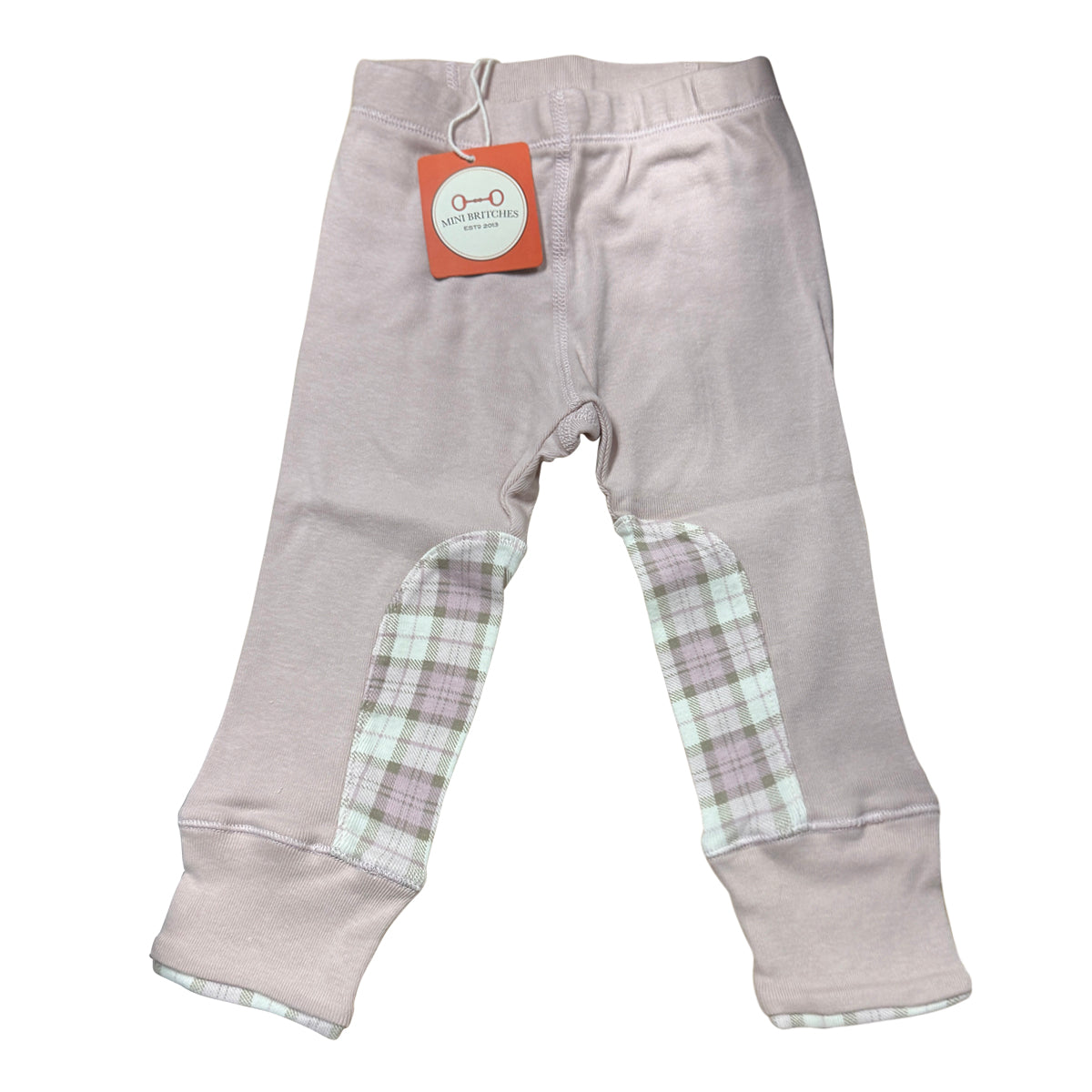 Mini Britches Baby Riding Pants in Pink/Pink Plaid