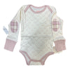 Mini Britches Long Sleeve Onesie in Pink Horse Shoe - Children's 12-18 mo