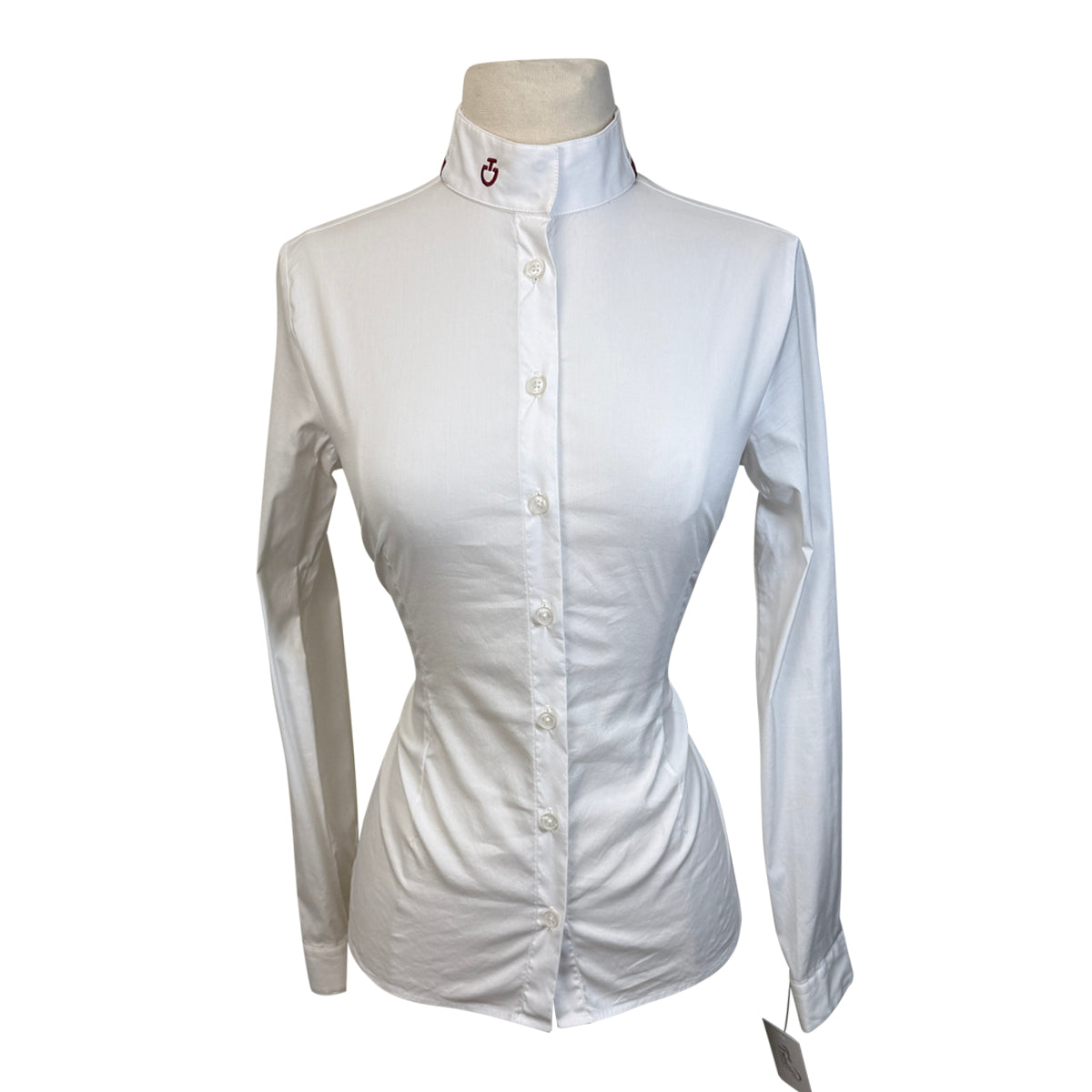 Cavalleria Toscana Long Sleeve Show Shirt in White