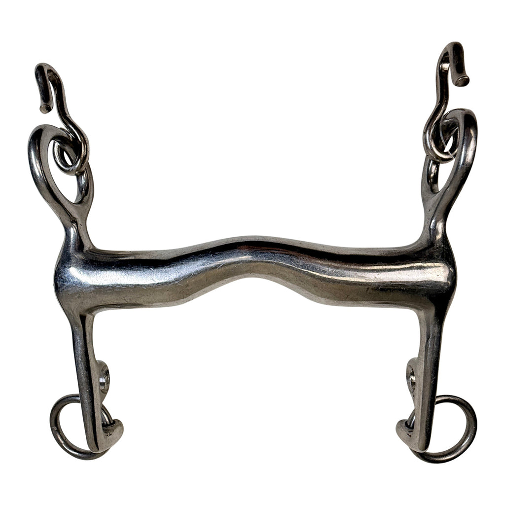 Korsteel Hollow Mouth Medium Port Mullen Pelham Bit in Stainless Steel