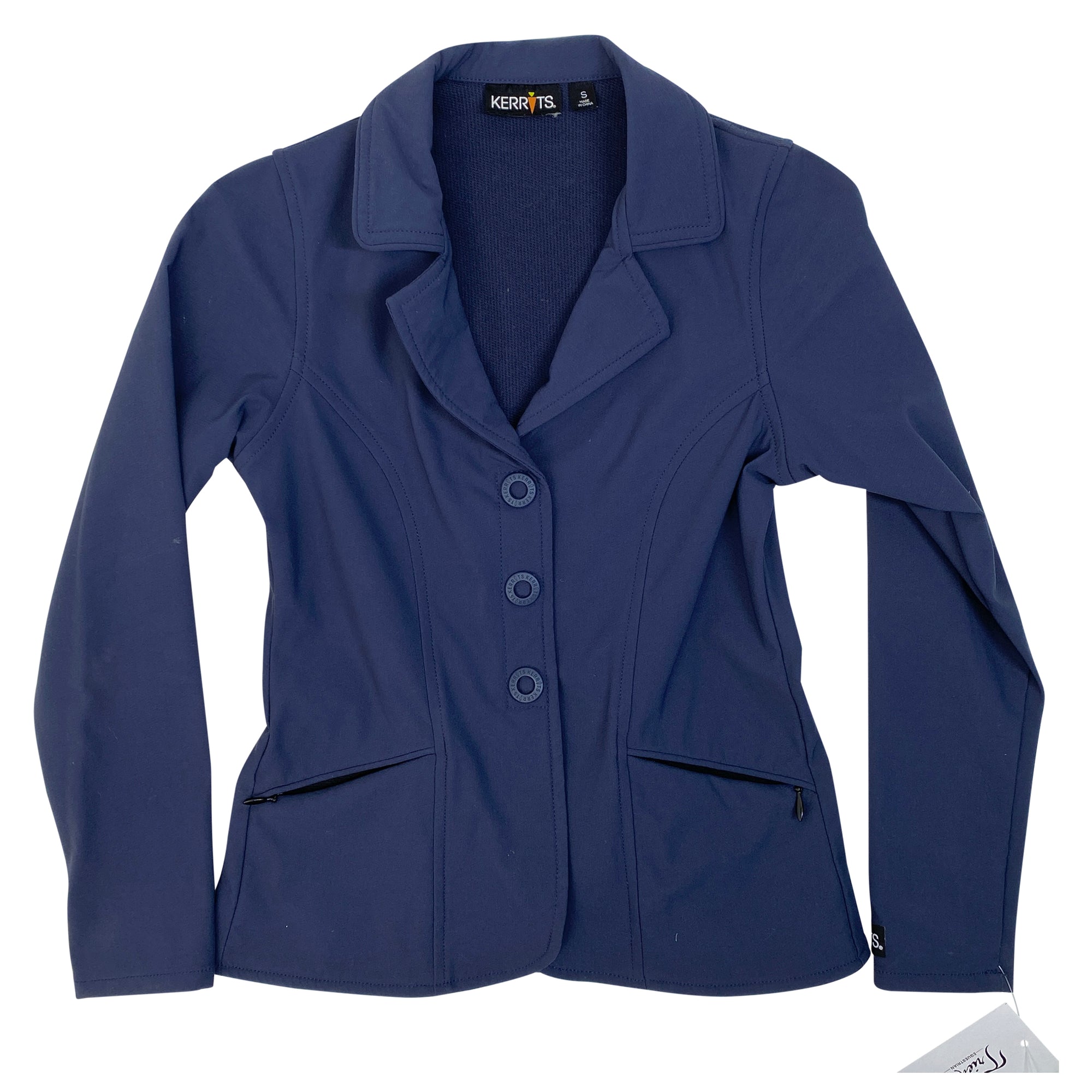 Front of Kerrits 'Competitors Koat' Show Jacket in Navy