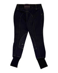 Equine Couture Sportif Natasha Breeches in Black - Children's 6