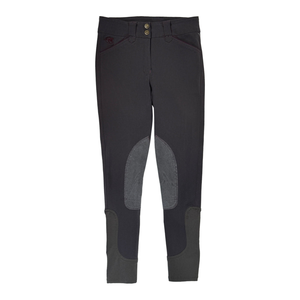 SmartPak Piper Breeches in Grey/Burgundy