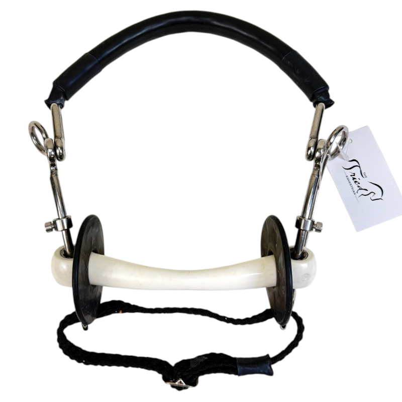 Trust Inno Sense Hackamore Combination Short Flexi Soft Bit in White/Black