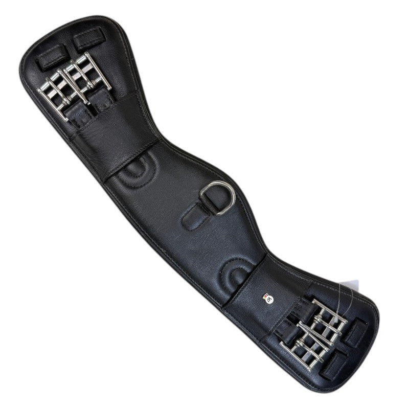Waldhausen 'Contour' Short Leather Girth in Black