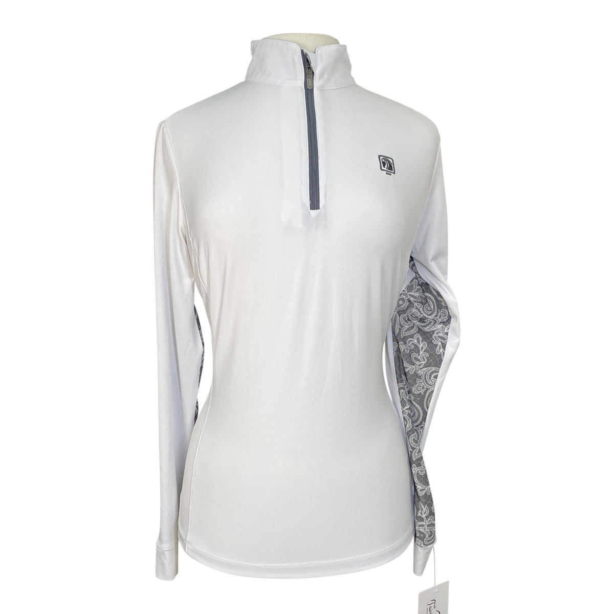 Romfh LDS Lace Show Shirt in White/Grey Accents
