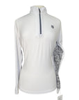 Romfh LDS Lace Show Shirt in White/Grey Accents