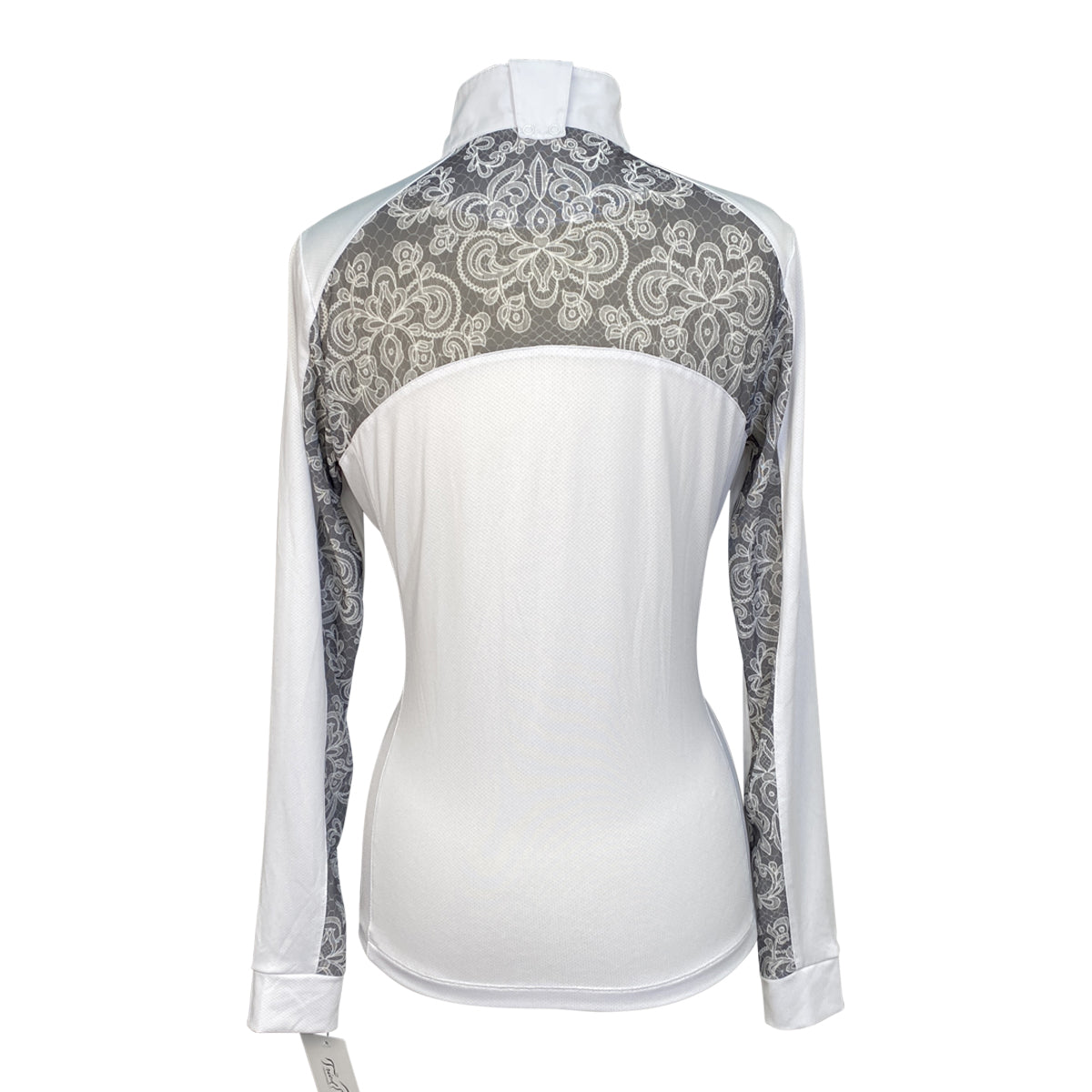 Romfh LDS Lace Show Shirt in White/Grey Accents