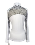 Romfh LDS Lace Show Shirt in White/Grey Accents