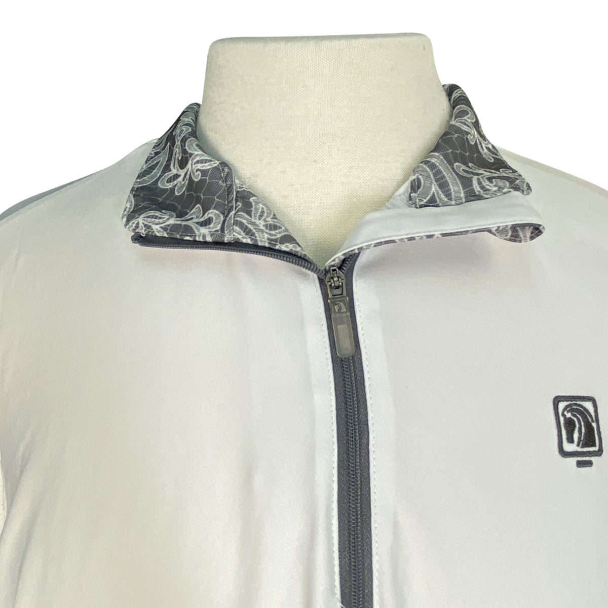 Romfh LDS Lace Show Shirt in White/Grey Accents