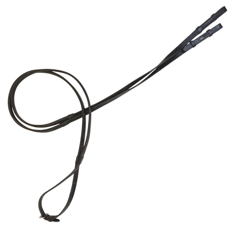 ThinLine 'Lined' English Reins in Black