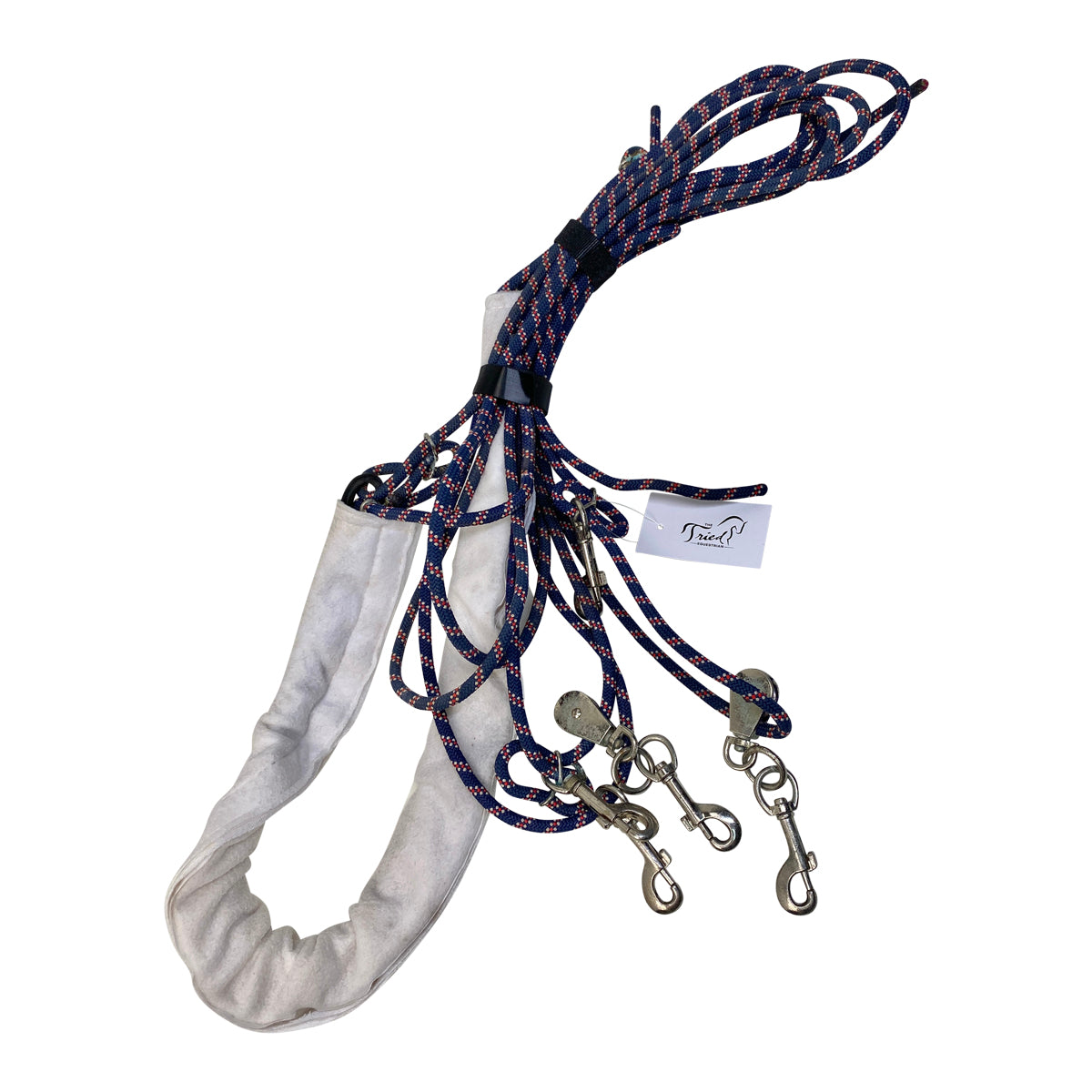 Nylon Lunging System in Blue Multi