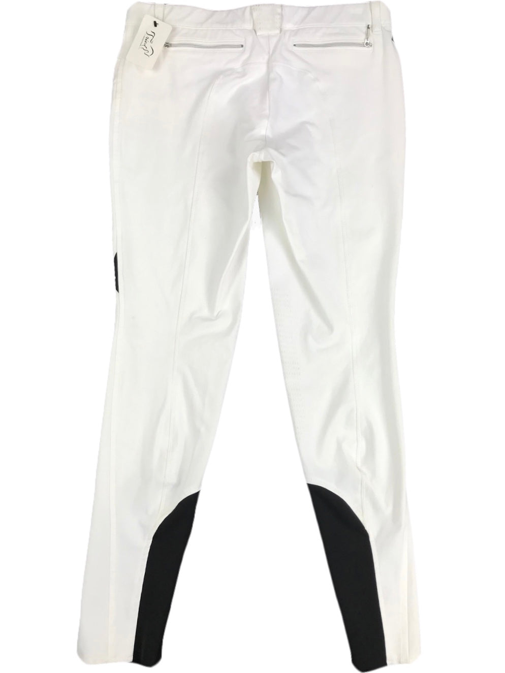 Back of Equiline &#39;Ash Lite Schoeller&#39; Breeches in White - Women&#39;s IT 40 (US 26)