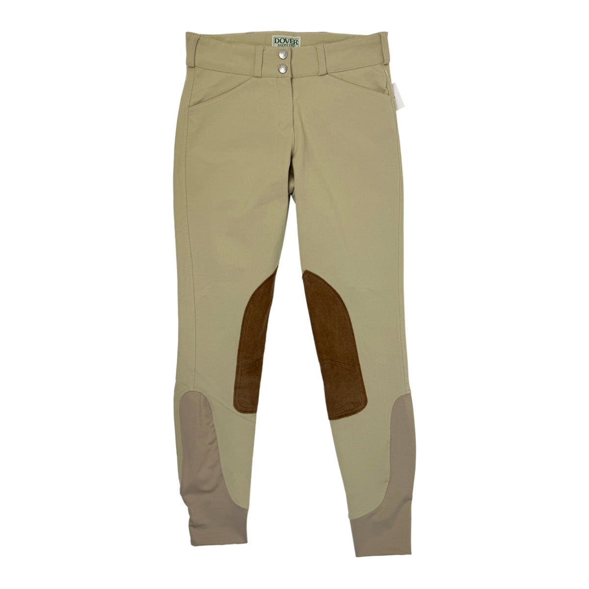 Dover Saddlery Wellesley Classic Piped Knee-Patch Breech in Tan - Women's 30