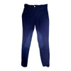 TuffRider Ribbed Low-Rise Knee-Patch Breeches in Navy 
