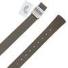 Close up of buckle on FITS Reversible Belt in Sand/Greys - S/M