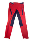 B Vertigo Silicone Breeches in Cherry Red/Navy
