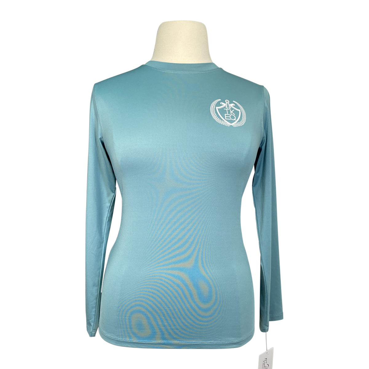 TKEQ 'Crest' Sustainable Long Sleeve Shirt in Seafoam