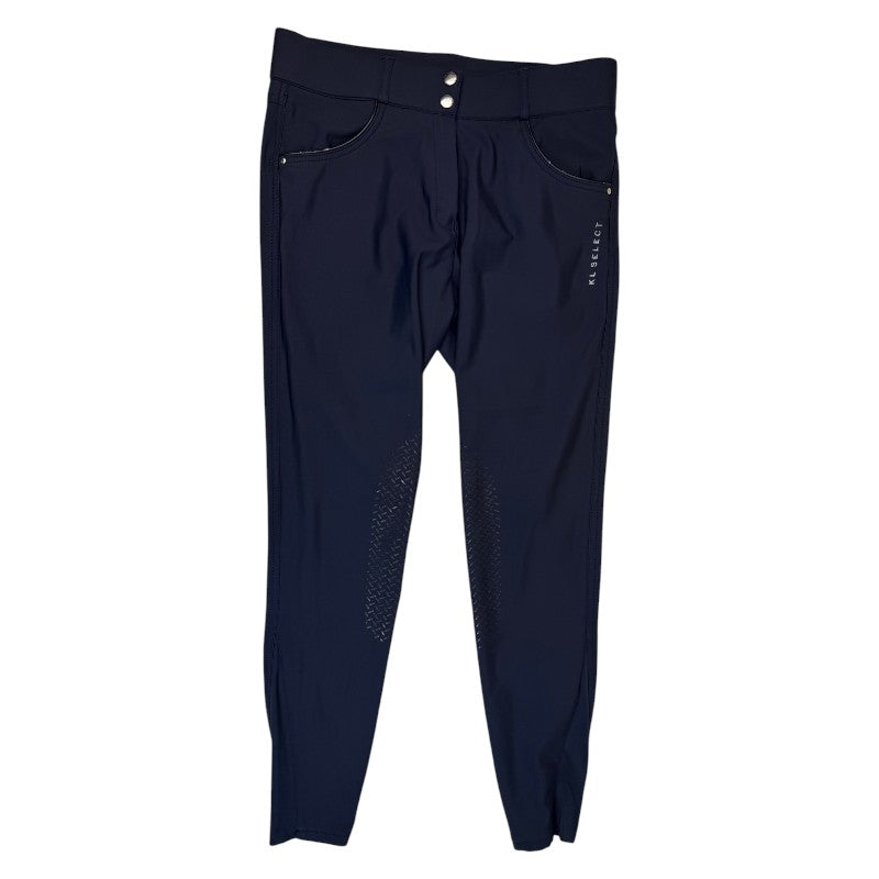 KL Select 'Gabrielle' Knee Patch Breeches in Navy 