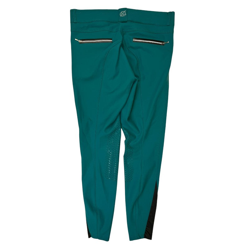 KL Select 'Gabrielle' Knee Patch Breeches in Teal