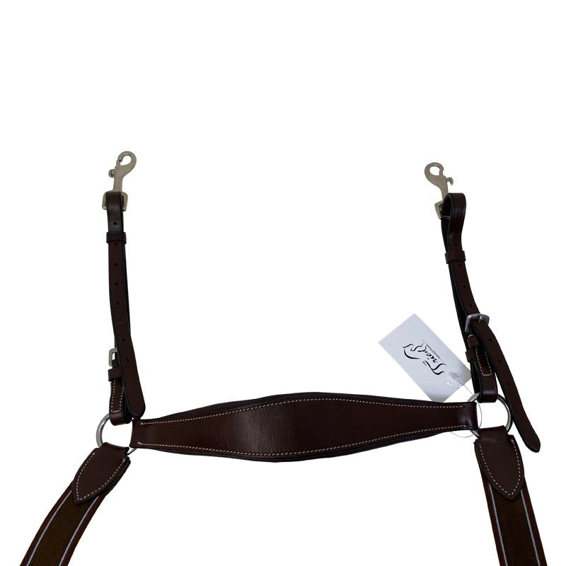 Clips on KL Select Black Oak 5-Point Breastplate in Brown