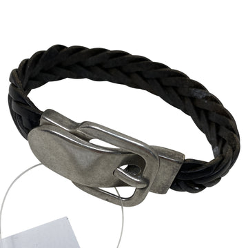 Lilo Solana Leather Buckle Bracelet in Black