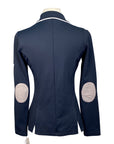 Spooks Competition Jacket in Black/White Piping