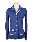 Spooks Competition Jacket in Navy/White Piping