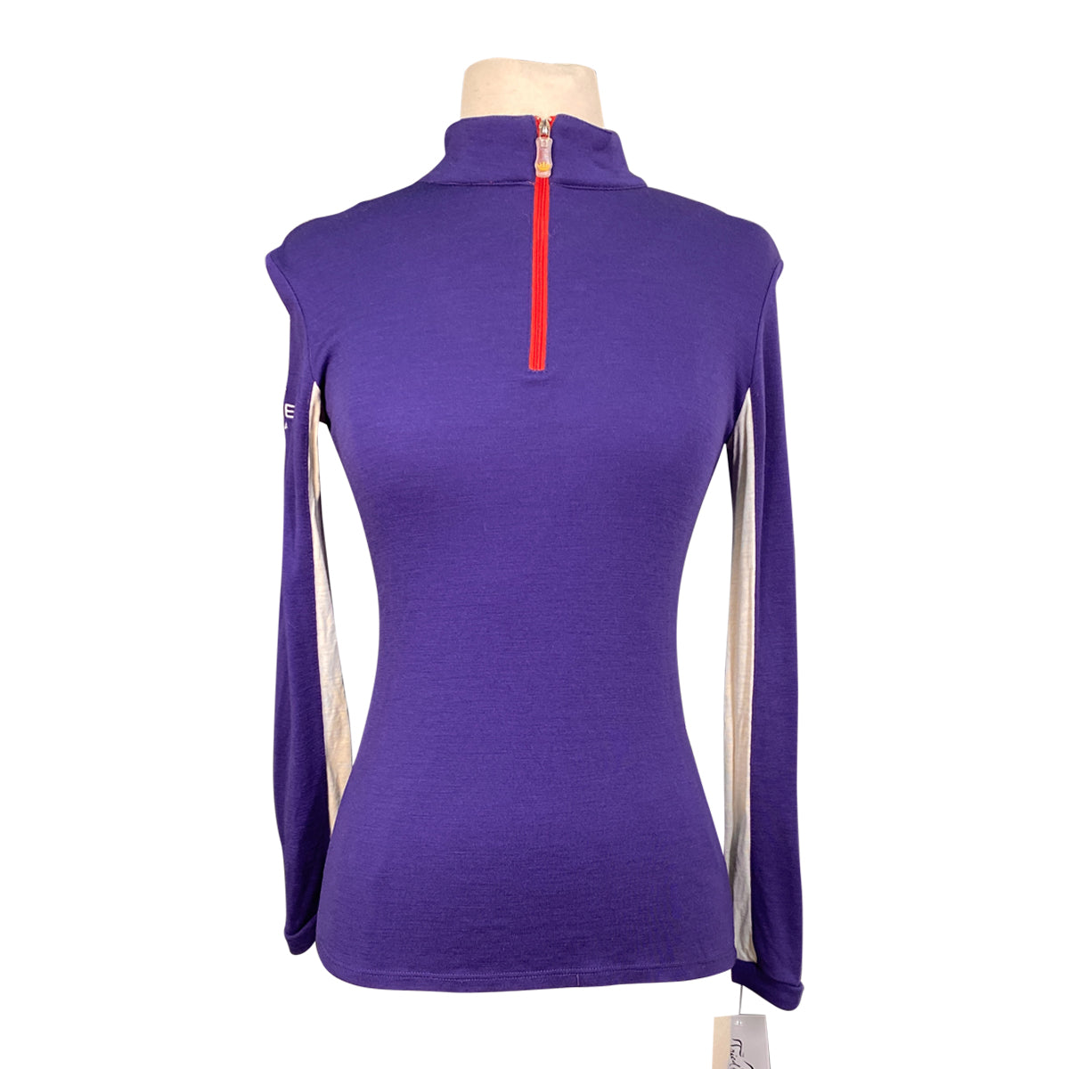 Kastel Denmark 'Charlotte' Merino Wool Shirt in Cobalt/Red