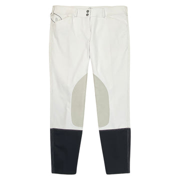 Mastermind 'Mindy' Breeches in White - Women's 32R
