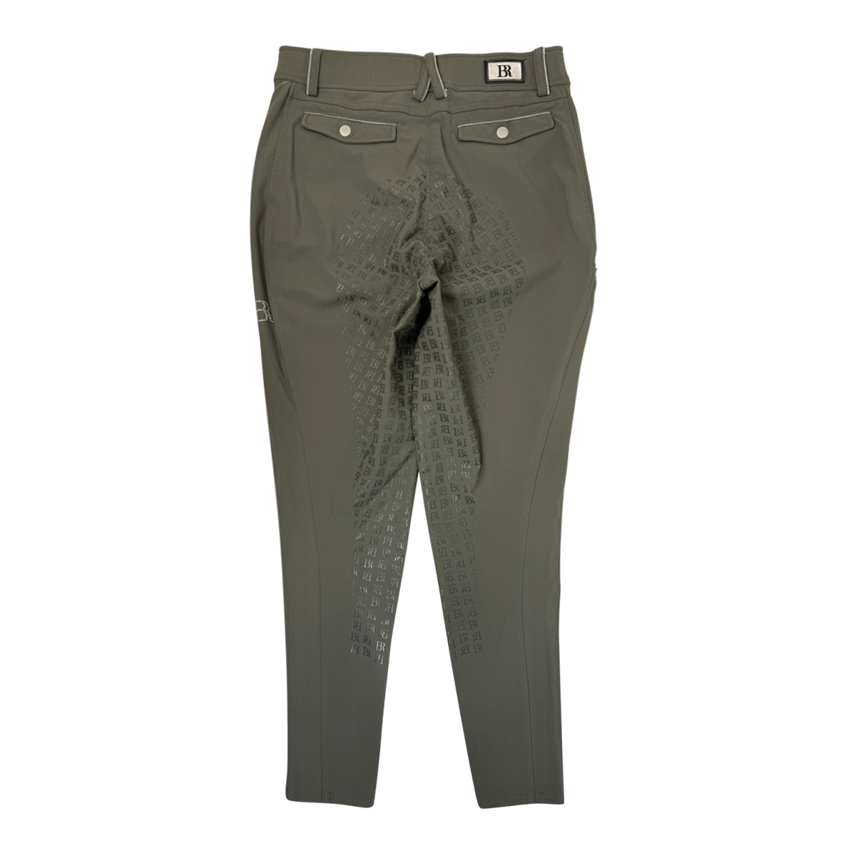 BR Equestrian 'Dionne' Full Seat Breeches  in Green