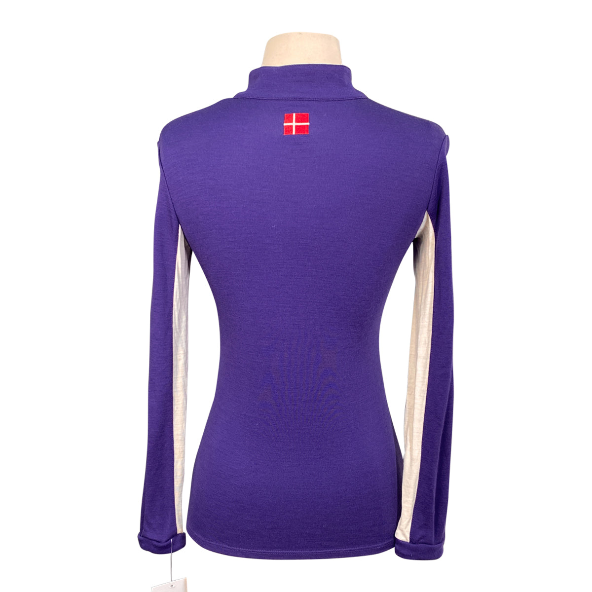 Kastel Denmark 'Charlotte' Merino Wool Shirt in Cobalt/Red
