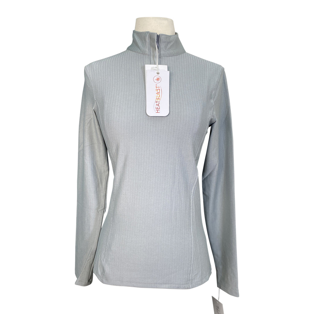 HeatBlast 'Dillon' Long Sleeve Shirt in Grey Herringbone 