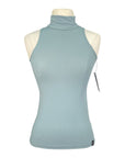 Front of Elcee Equestrian 'Sabine' Sleeveless Turtleneck in Sage - Women's Small