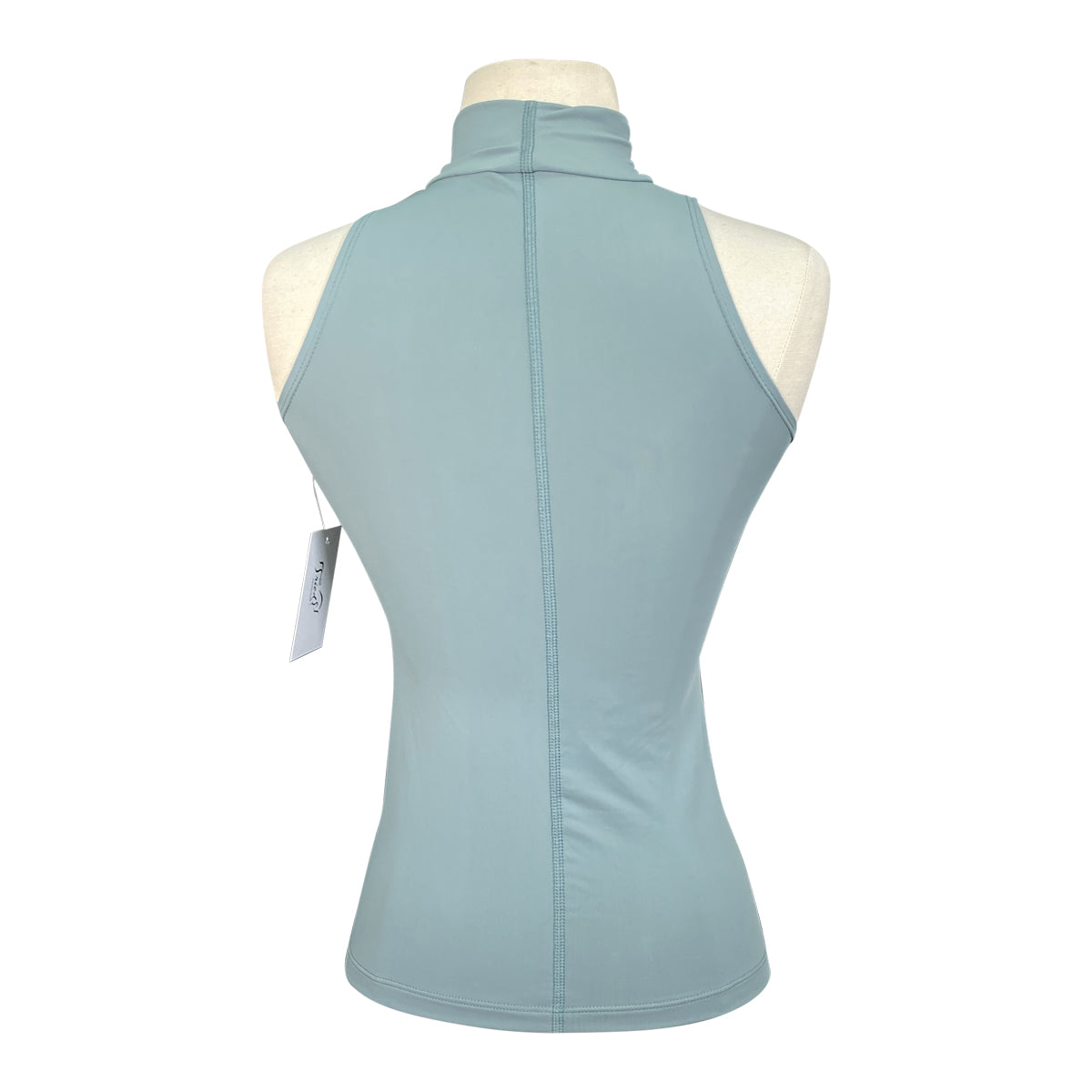 Elcee Equestrian 'Sabine' Sleeveless Turtleneck in Sage