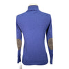 Essex Classics 'Trey' Quarter-Zip Sweater in Denim Blue