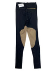 Euphoric Equestrian 'Classic' Legging in Black/Tan - Women's XS